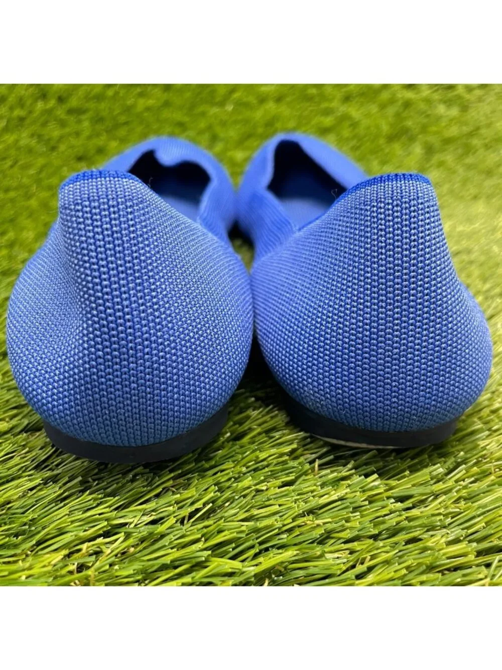Rothy's The Flat Womens Size 10 Blue Casual Classic Slip-On Ballet Flats Shoes